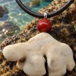 Cuero con coral blanco · en su ambiente