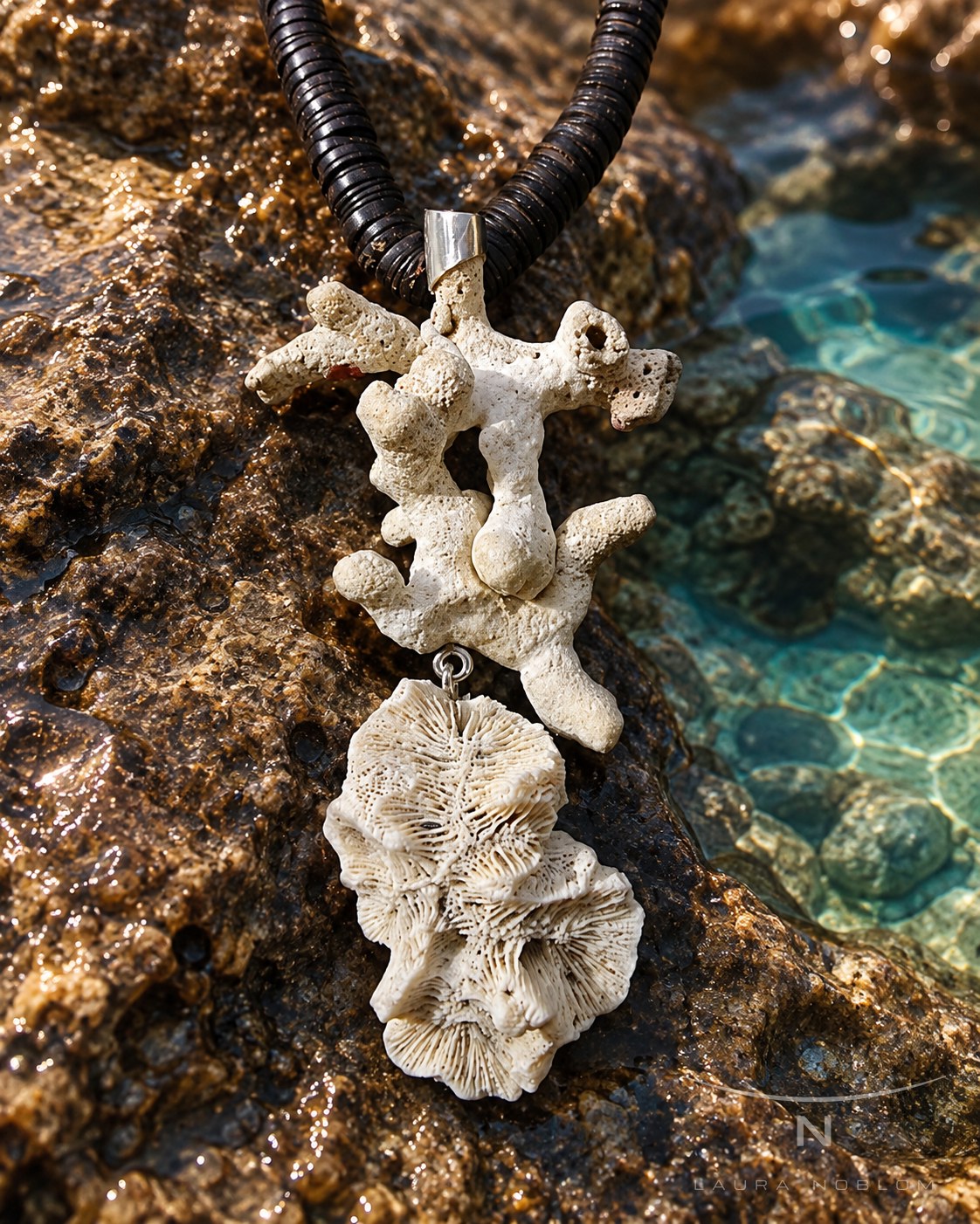 Coral blanco ramificado · en su ambiente
